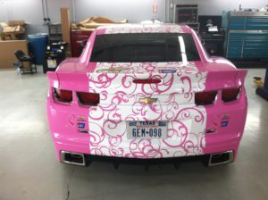 Custom vehicle wraps can be made to fit any vehicle and display any graphic.